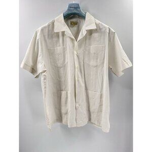 Trader Bay Vintage Short Sleeve Guayabera Size XL (mercantile)